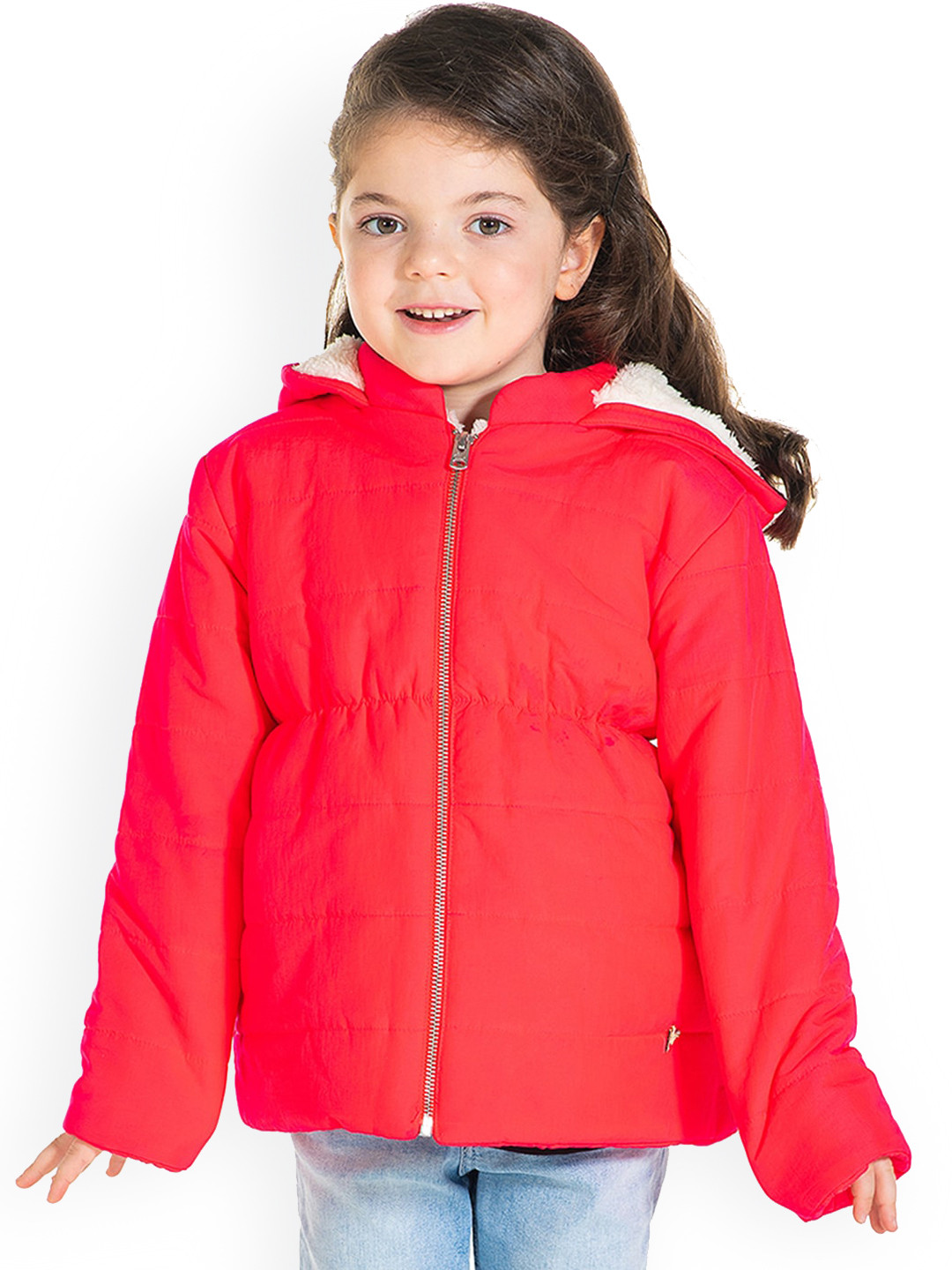 Cherry Crumble Girls Fuchsia Insulator Padded Jacket