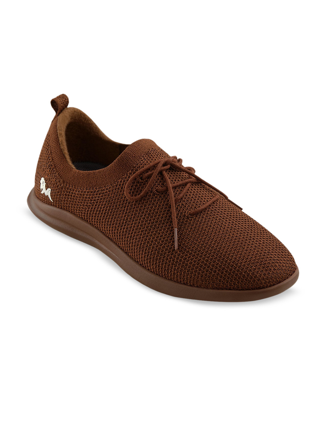 NEEMANS Unisex Brown Re-Live Knit Sneakers