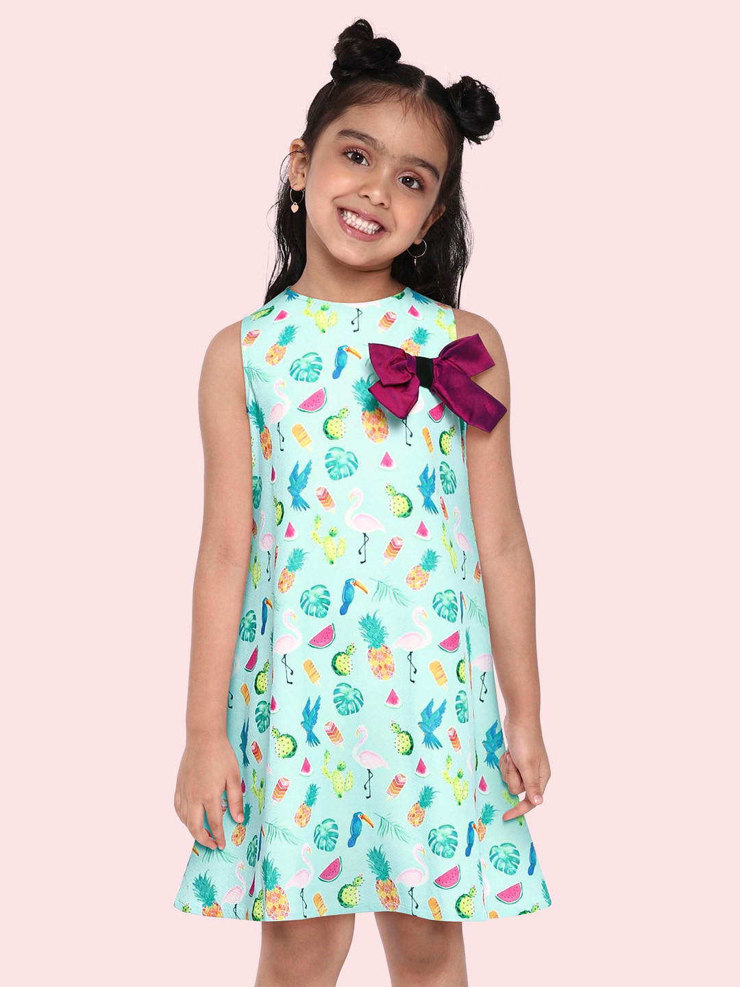 K&U Turquoise Blue A-Line Dress