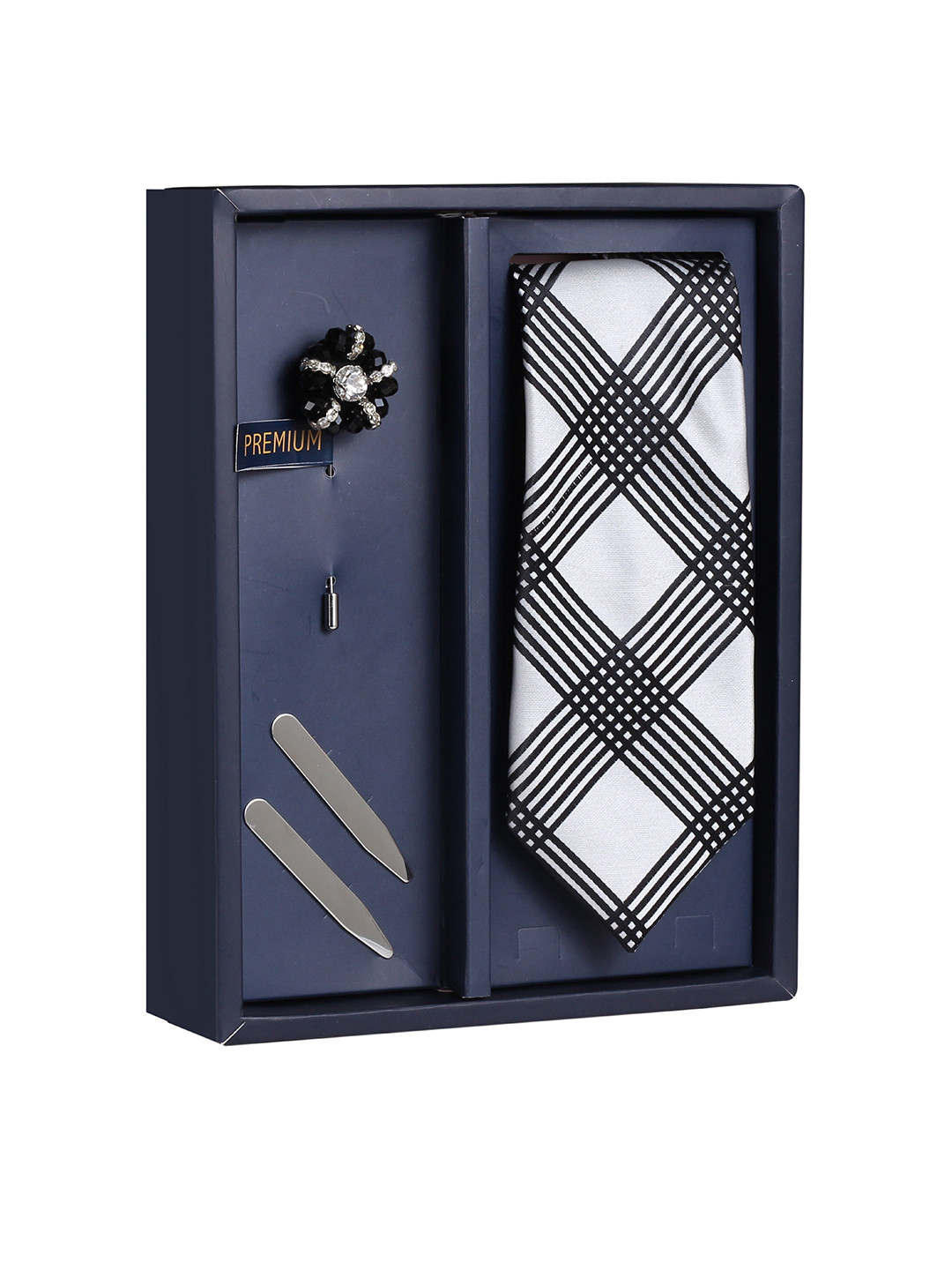 PELUCHE Men Black & White The Refined Sombre Accessory Gift Set