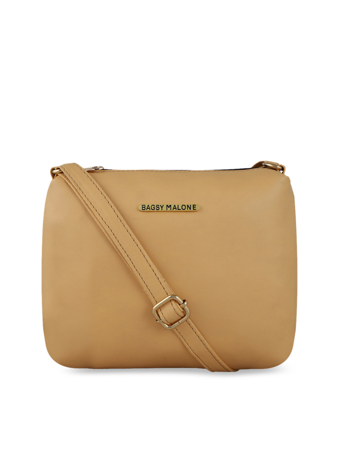 Bagsy Malone Yellow PU Structured Sling Bag