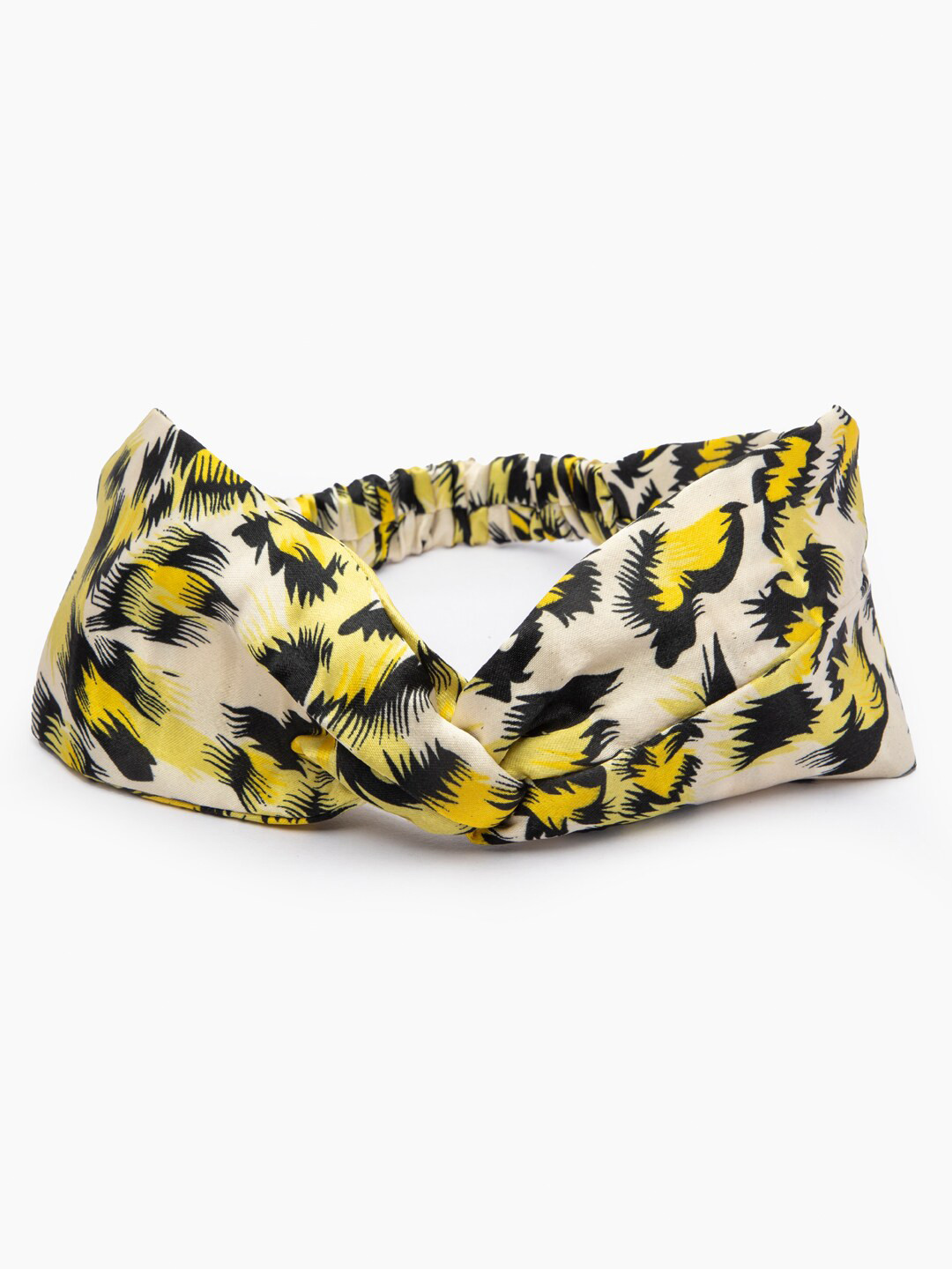 DEEBACO Women Yellow & Brown Animal Print Hairband