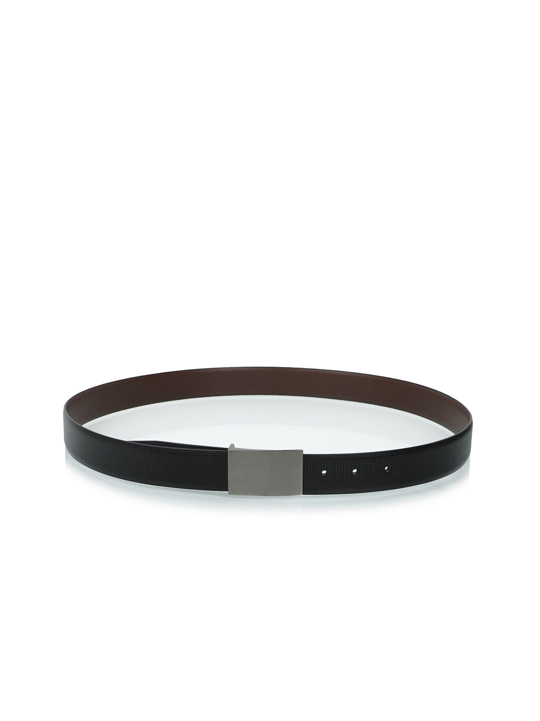 KEZRO Men Black Textured PU Belt