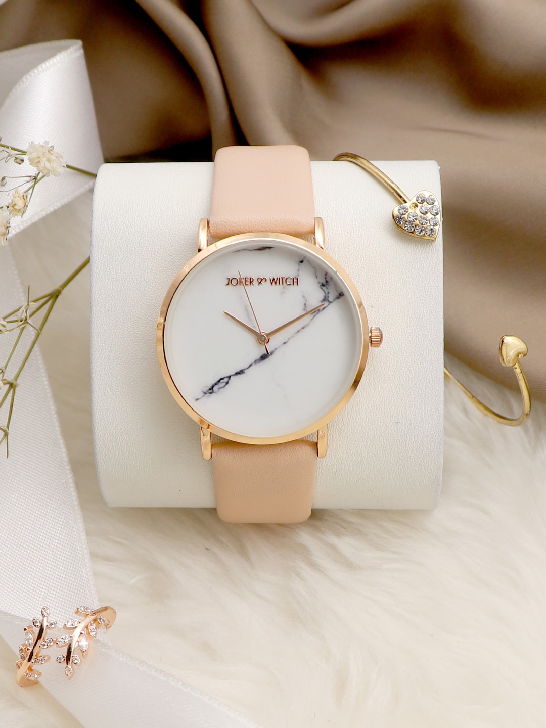 White hot sale marble watch