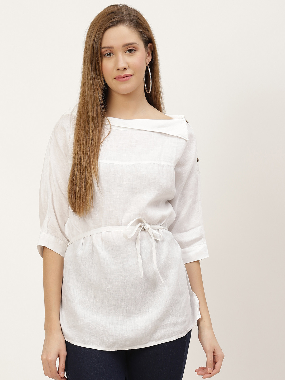 Reistor White Hemp Lets Stay Home Top