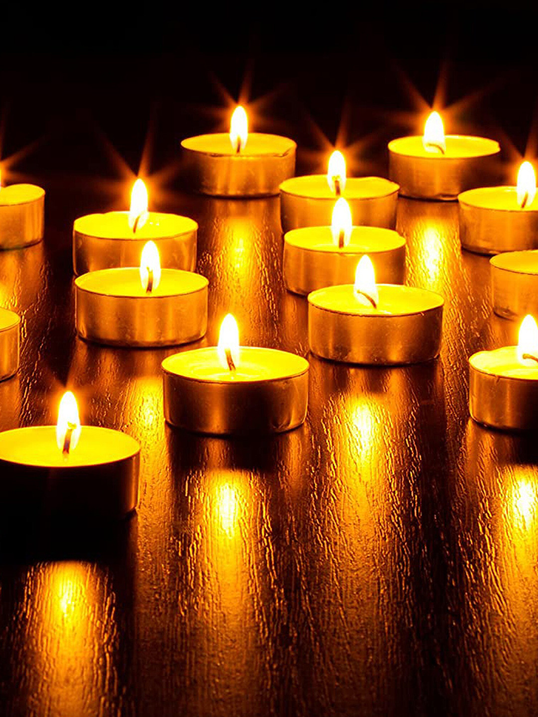 Homesake Pack of 100 Wax Tealight Candle Holder