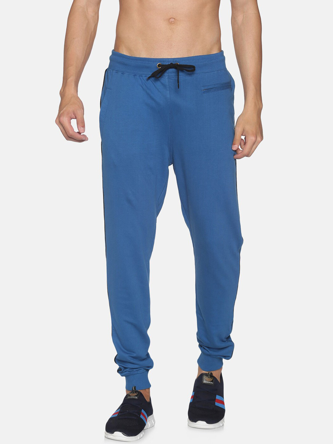 Balista Men Blue Solid Slim-Fit Joggers