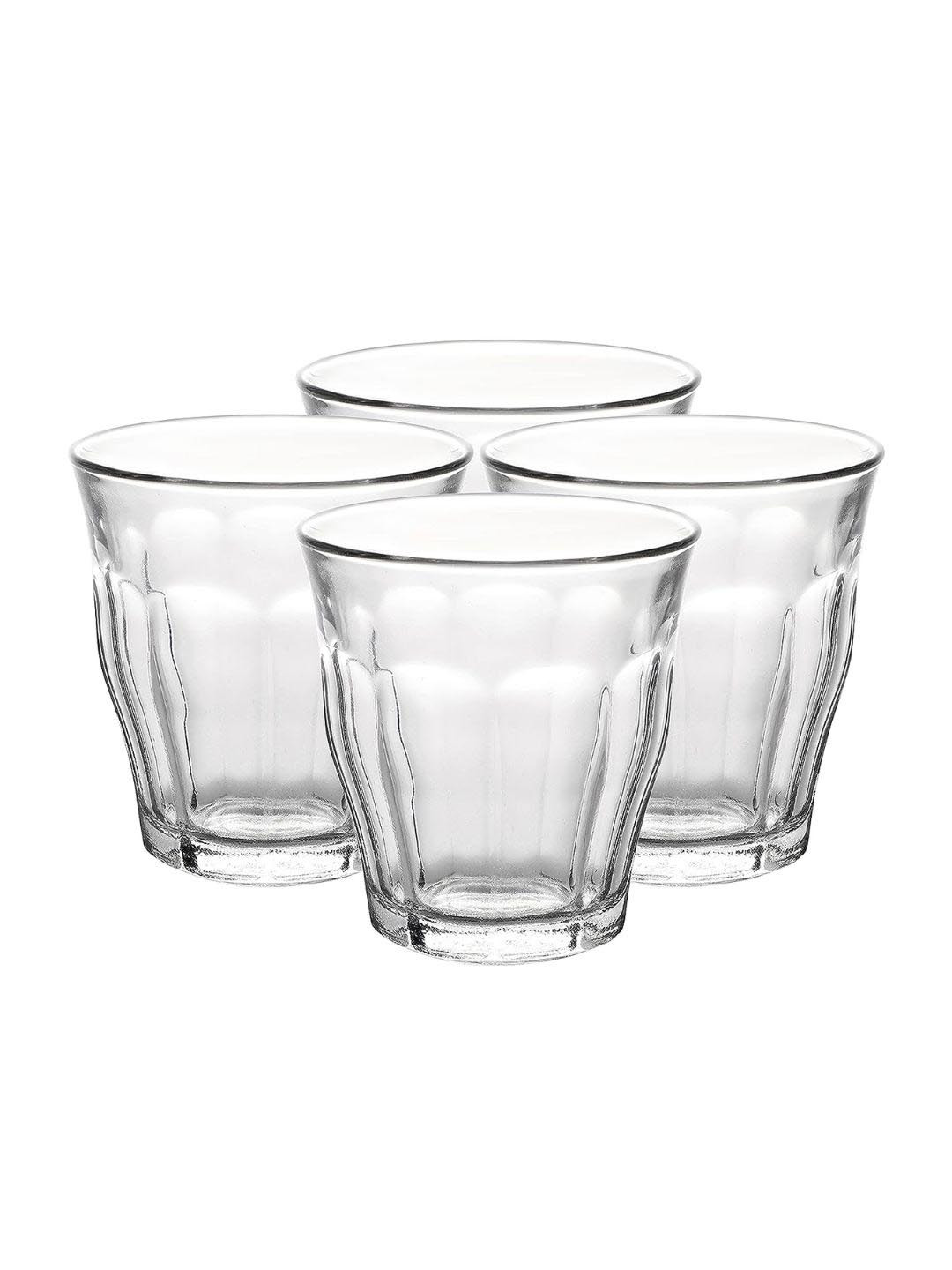 DURALEX Picardie Transparent Set of 4 Glasses 160 ml Each