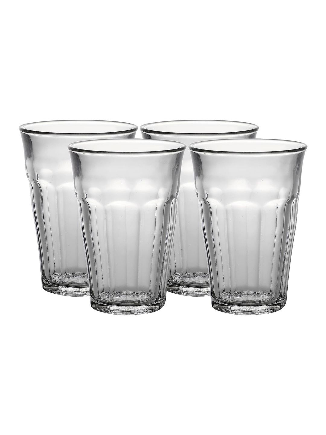 DURALEX Picardie Transparent Set of 4 Highball Glasses 500 ml Each