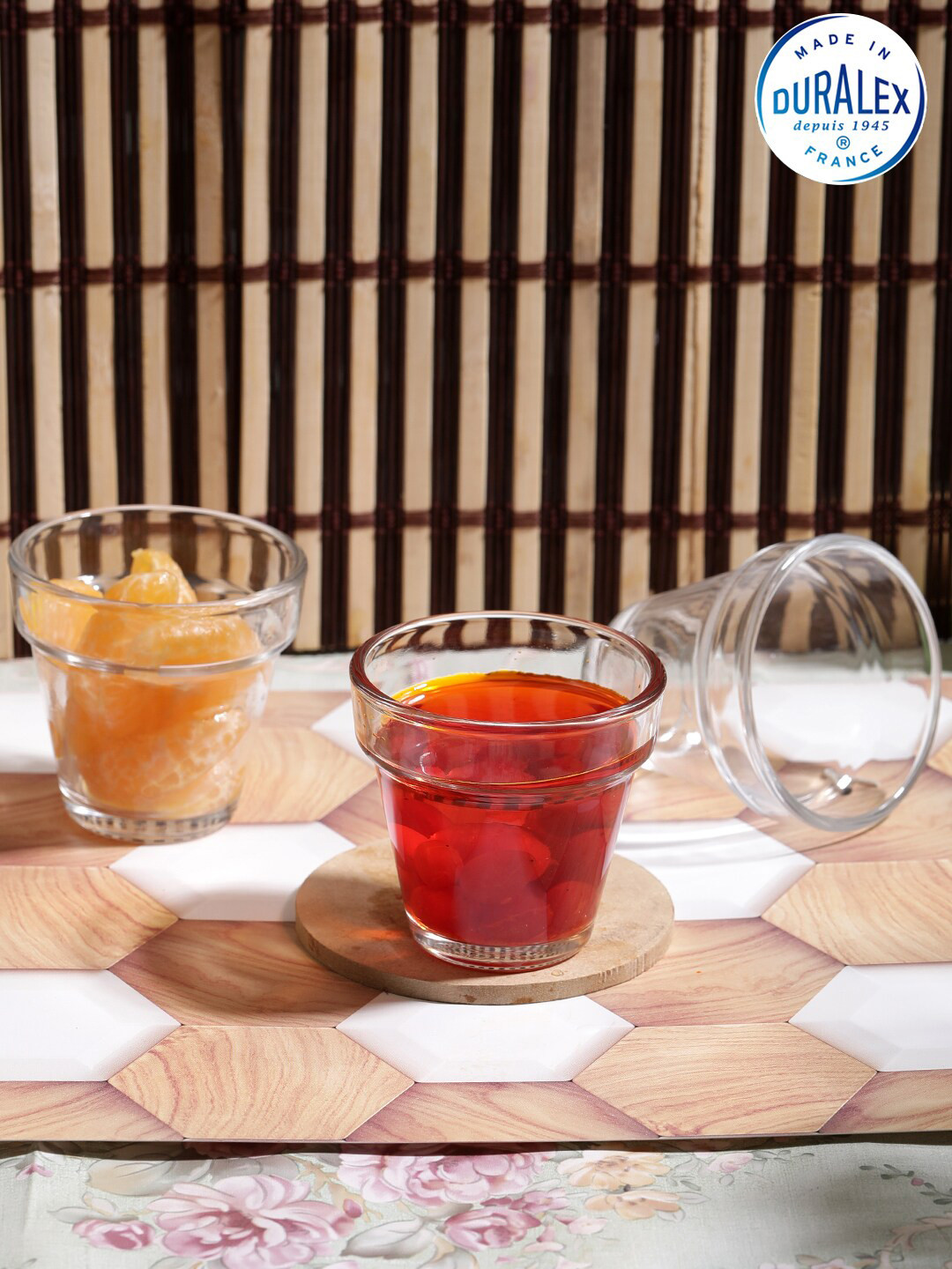 Duralex 6 Pcs Arme Clear Verrine Transparent Glass Tumblers