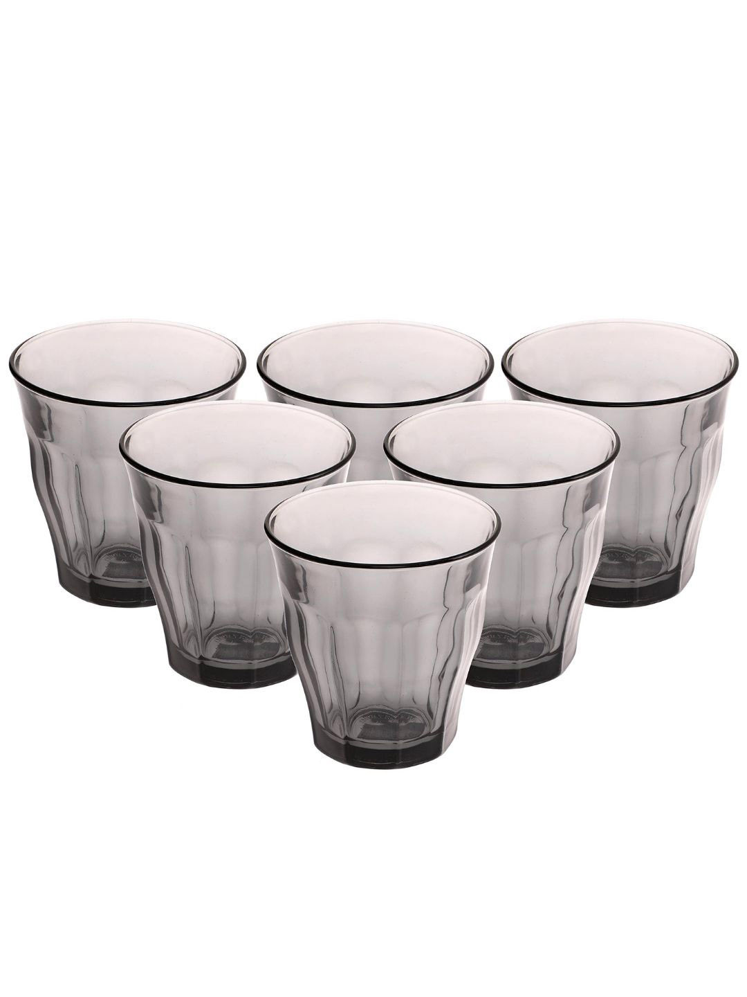 Duralex 6 Pcs Grey Picardie Glass Tumblers 250 ml Each