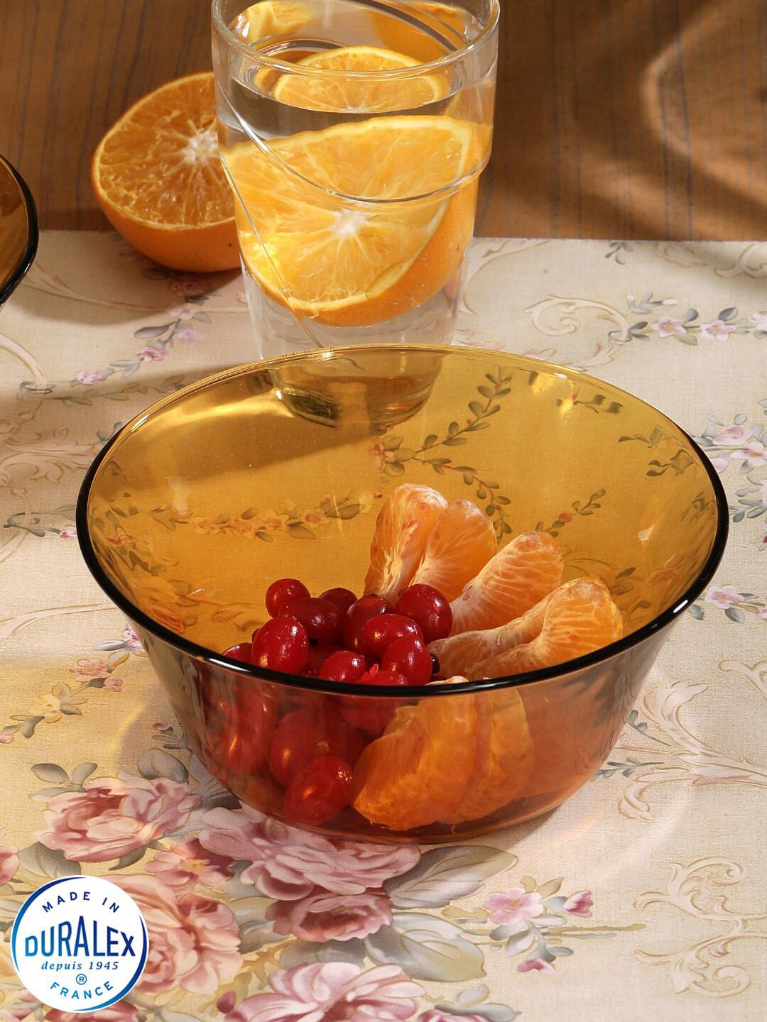 DURALEX Brown 6 Pieces Glass Glossy Bowls
