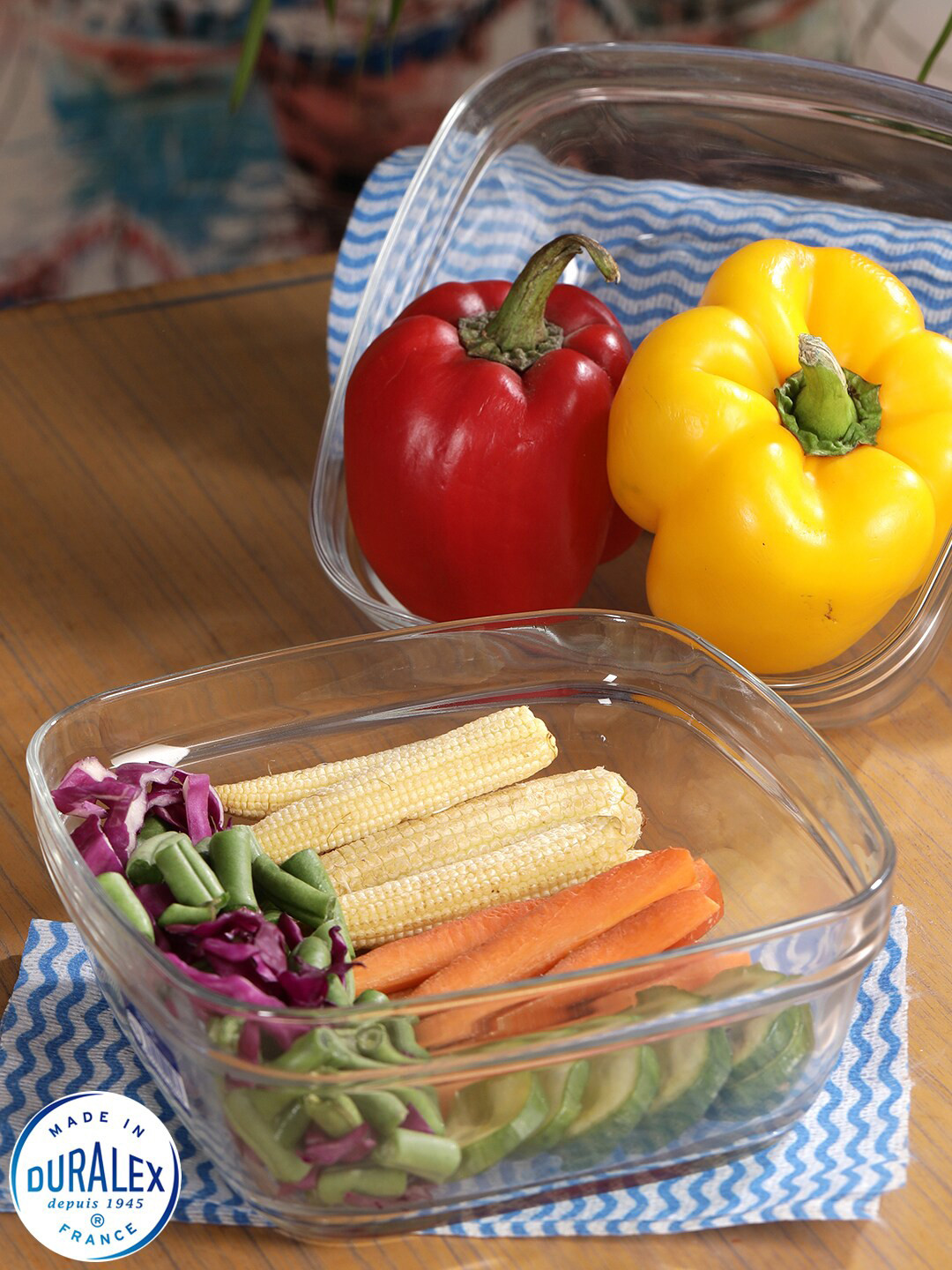 DURALEX Transparent 3 Pieces Glass Bowls