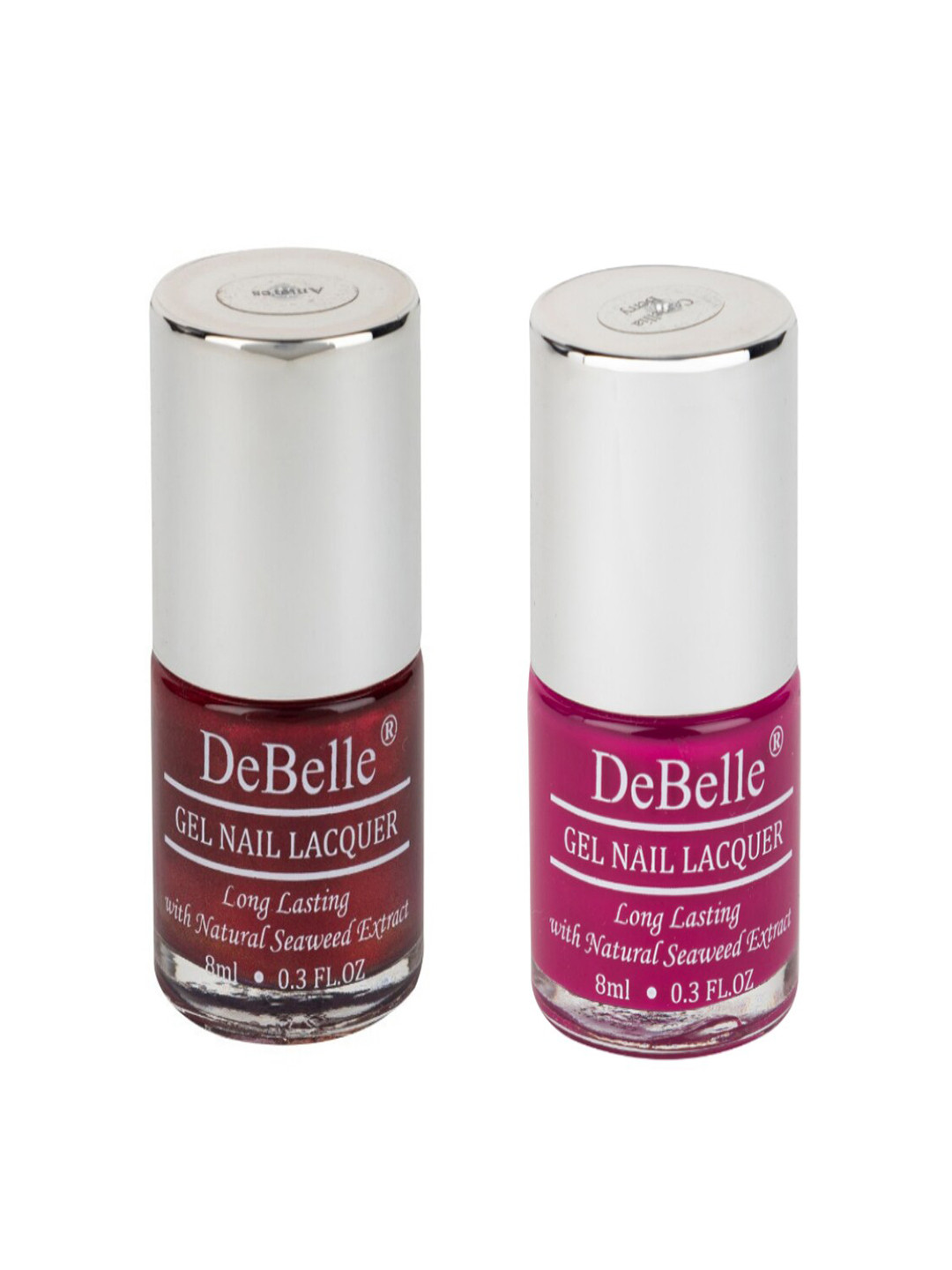 DeBelle Set of 2 Gel Nail Polish - Antares & Camellia berry - 8ml Each