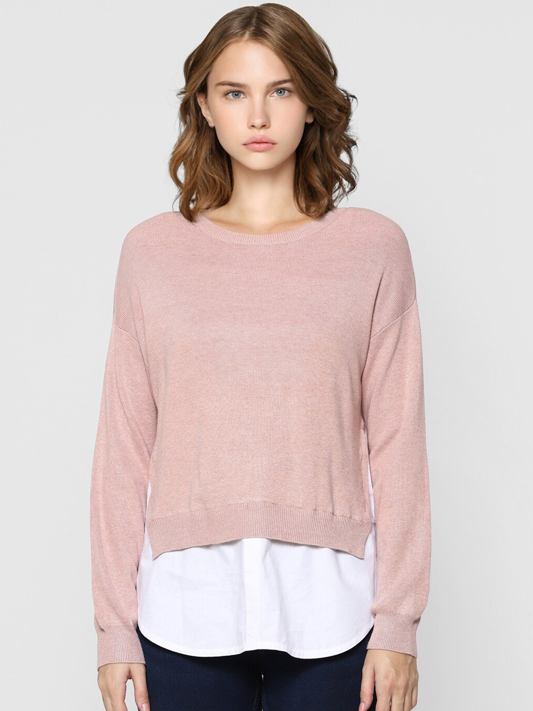 ONLY Women Pink Pullover