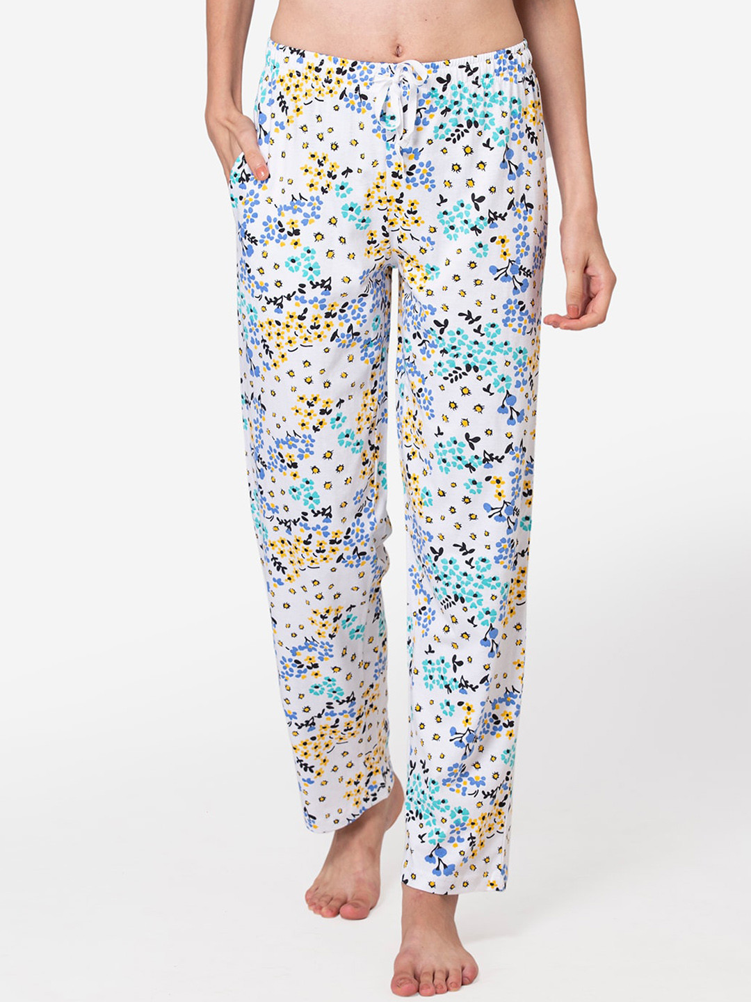 Lounge Dreams Woman Multicolour Cotton Lounge Pants