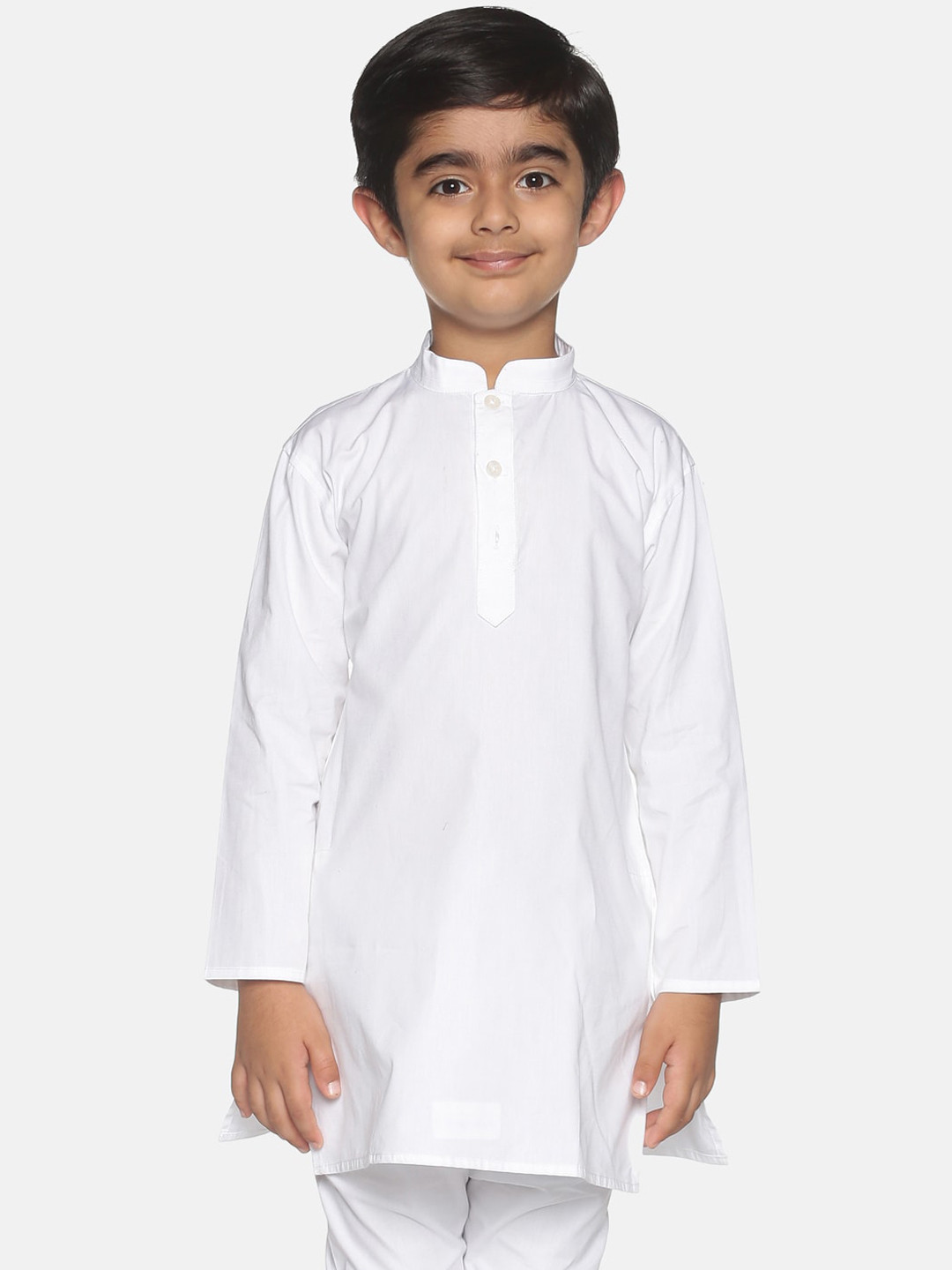 Sethukrishna Boys White Thread Work Kurta