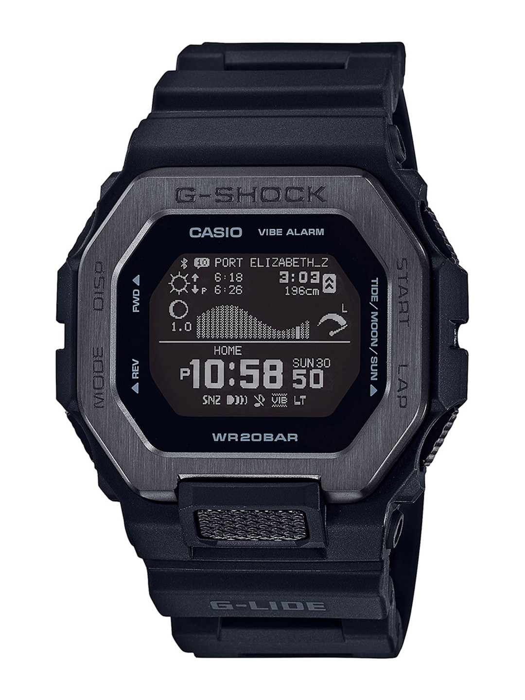 CASIO Men G-Shock GBX-100NS-1DR Digital Dial Black Resin Strap Watch G1125