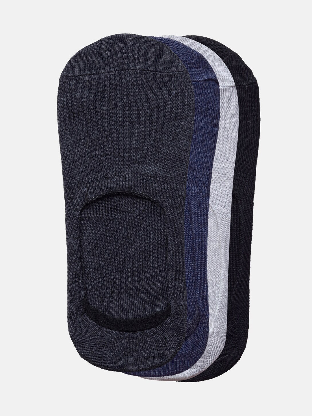 Kolor Fusion Men Pack Of 4 Assorted Shoe Liners Socks