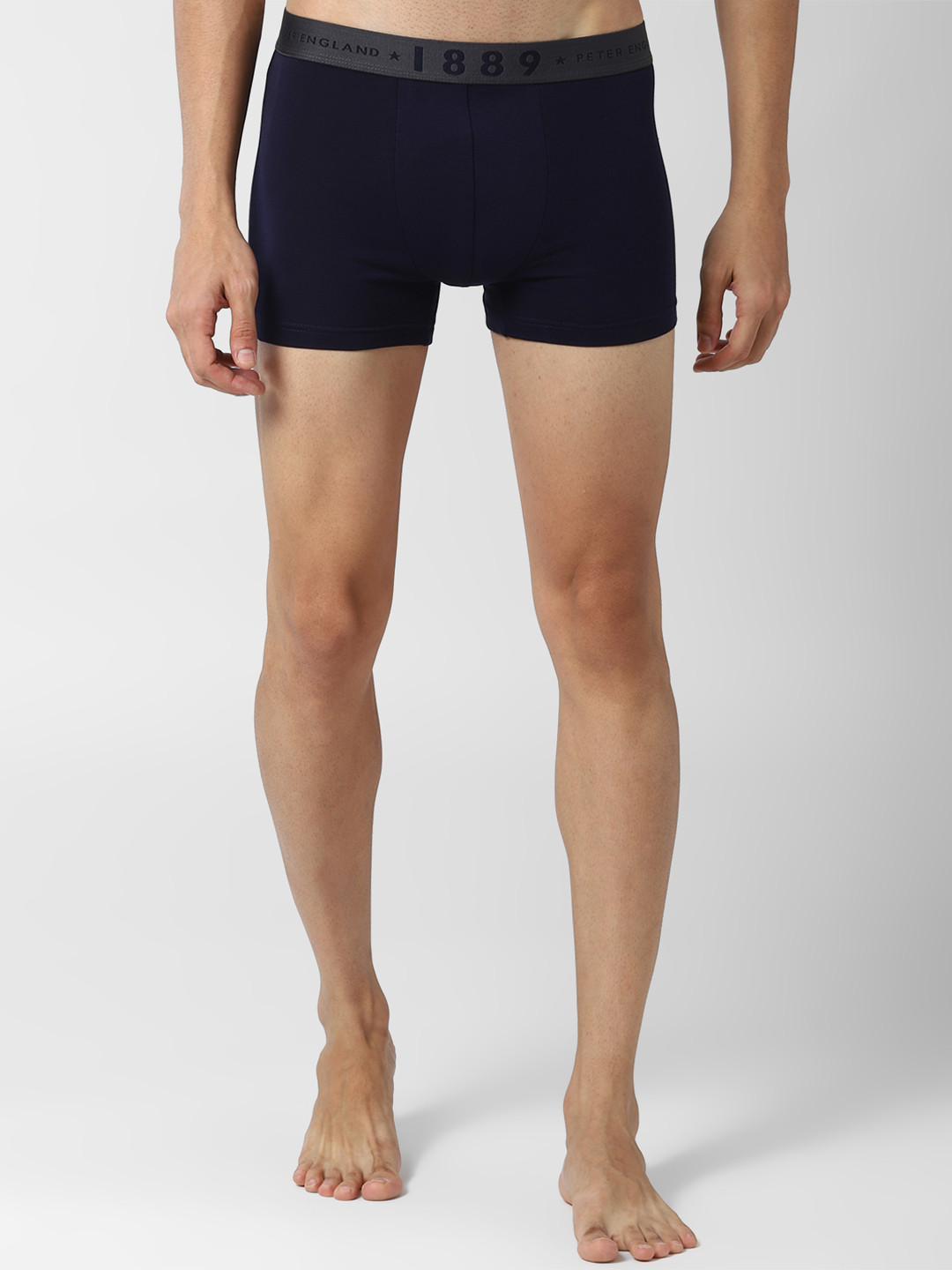 Peter England Men Navy Blue Solid Trunk PIWTNY9156037