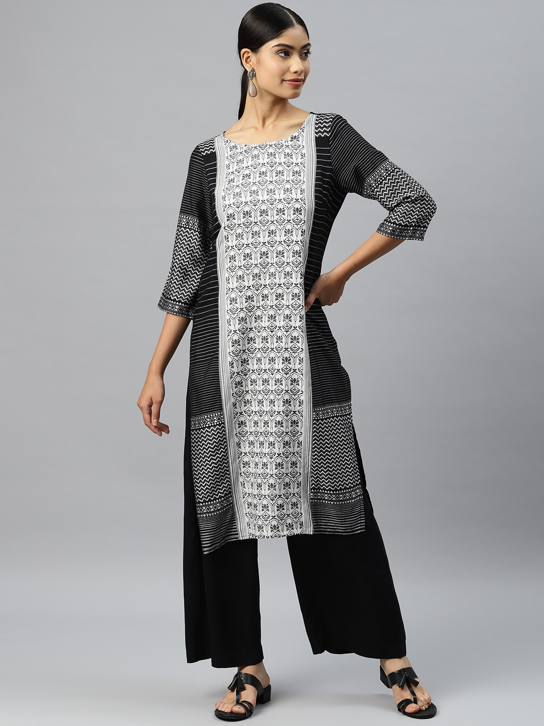 AURELIA Self-Design Kurta with Palazzos
