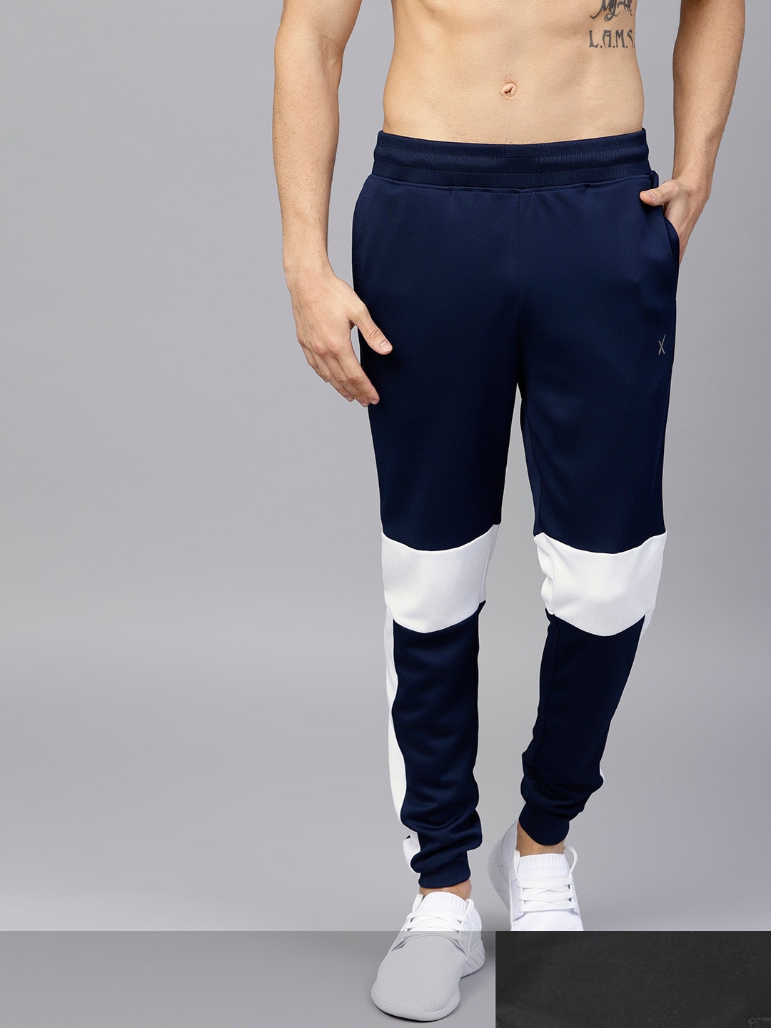 Macroman M-Series  Solid Men Blue Track Pants - Buy BLUE Macroman