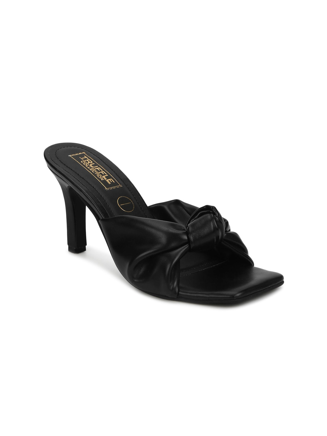 Truffle Collection Women Knot Detail Slim Heeled Sandals