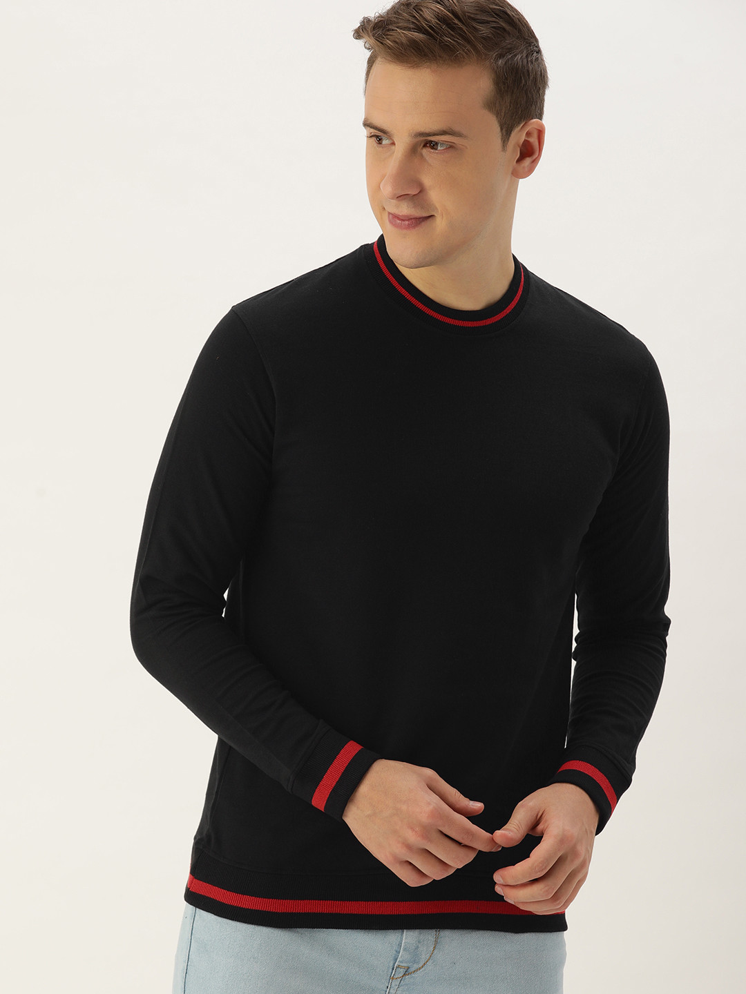 ARISE Men Black Sweatshirt