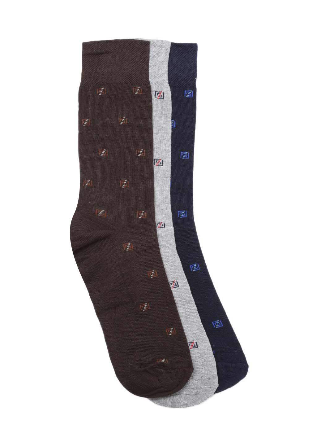 INVICTUS Men Set of 3 Patterned Above Ankle-Length Socks