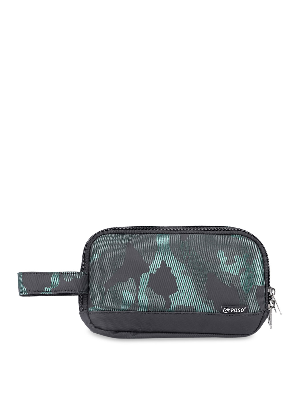 POSO Men Green Travel Pouch Toiletry Bag