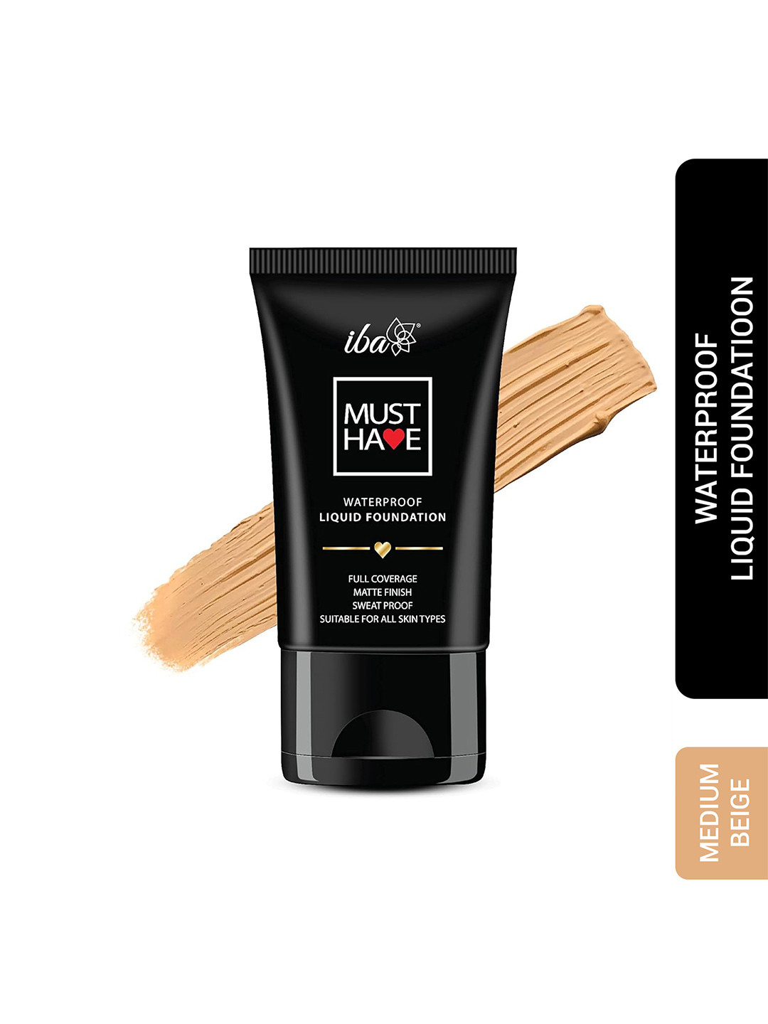 Iba Must Have Waterproof Liquid Foundation - Medium Beige 30 ml