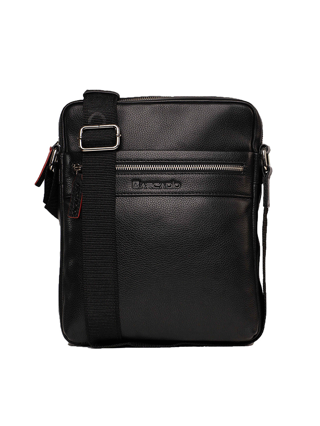 ARCADIO Unisex Black Messenger Bag
