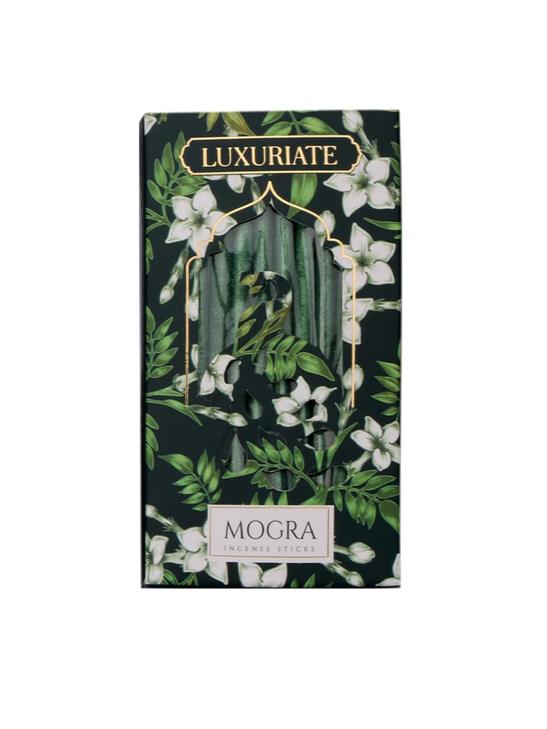 LUXURIATE Green & White Mogra Fragrance 20 Incense Sticks