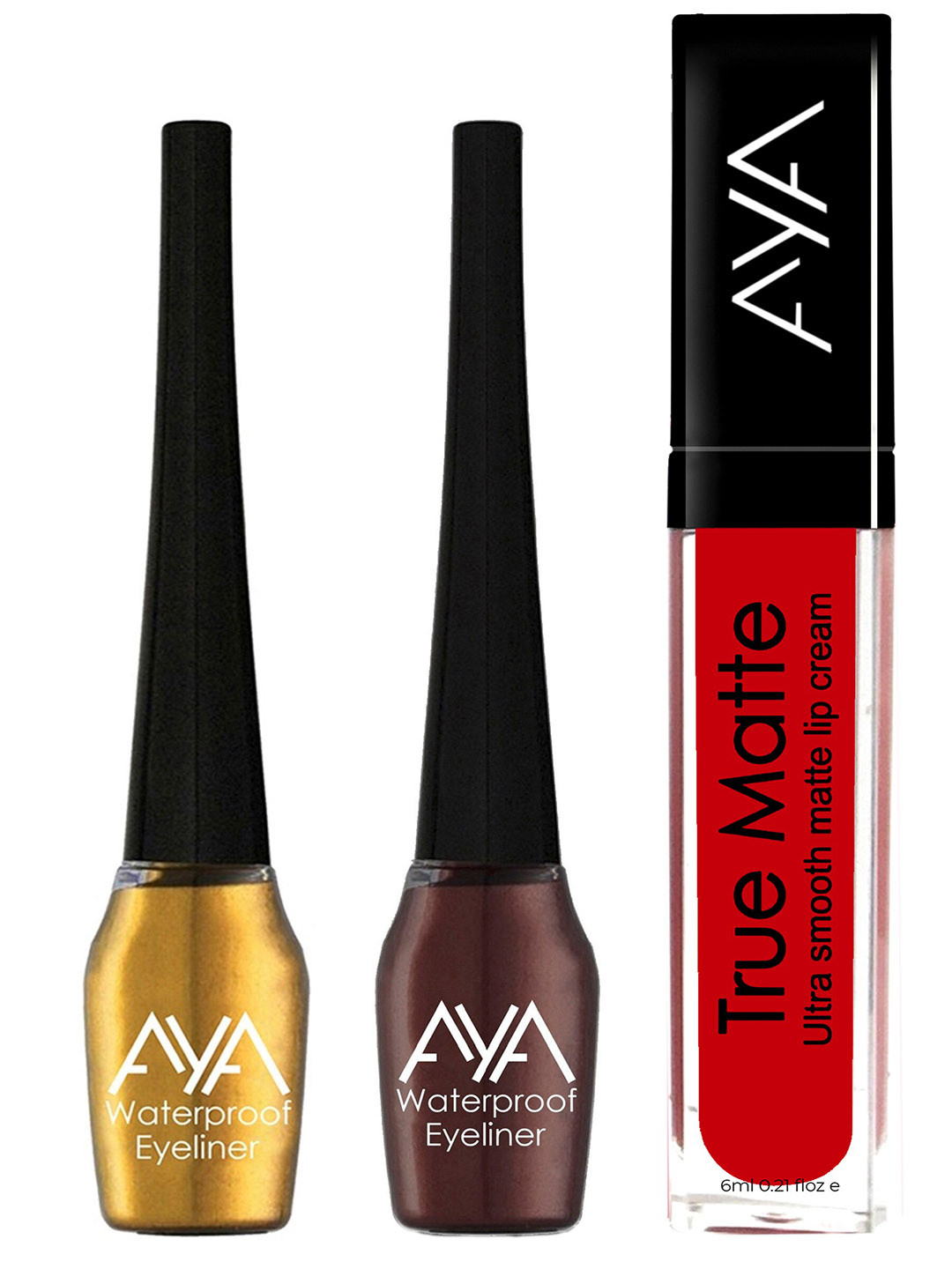 AYA Set of 2 Liquid Eyeliner &  Liquid Lipstick