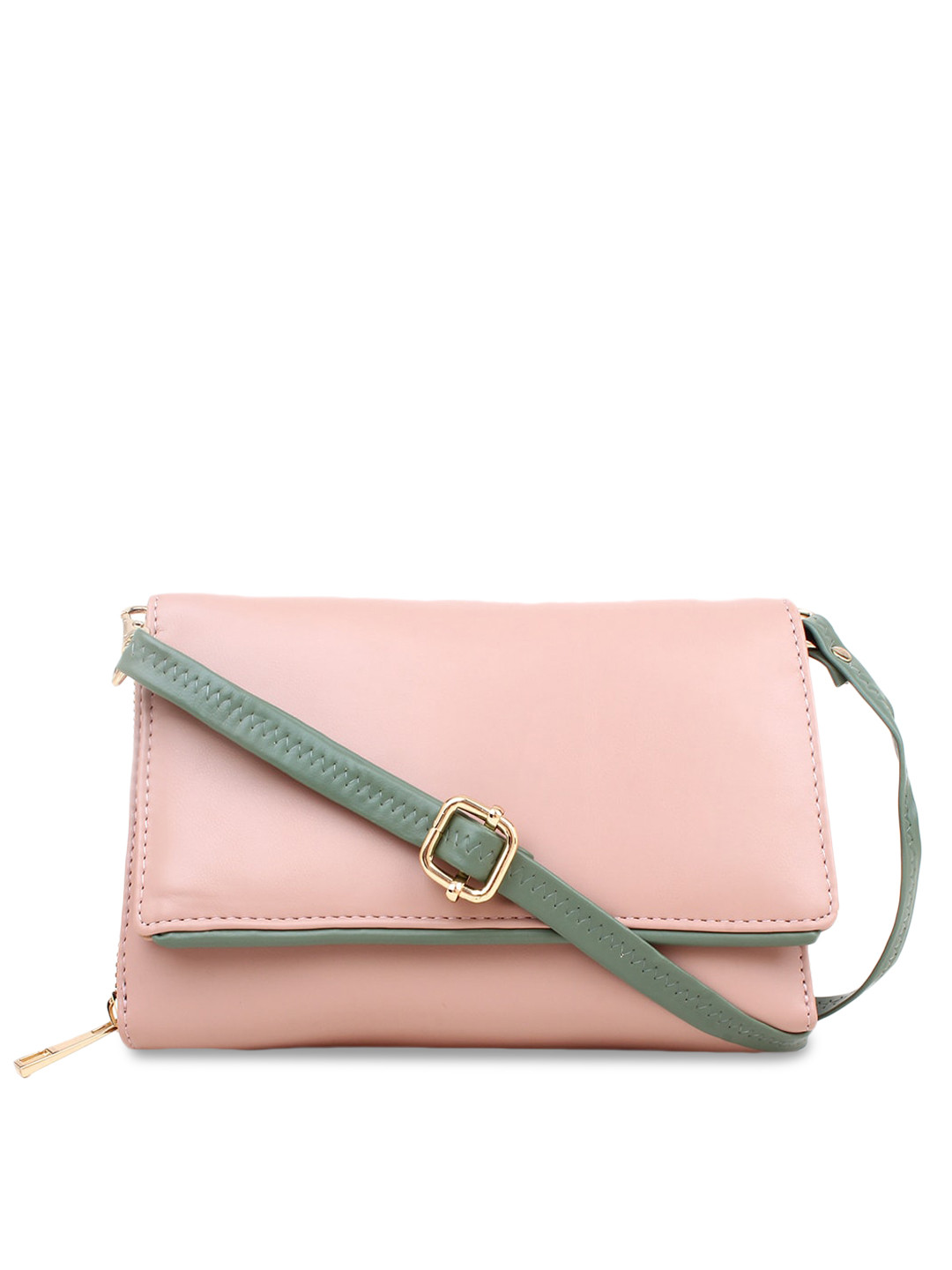 Spice Art Pink PU Structured Sling Bag