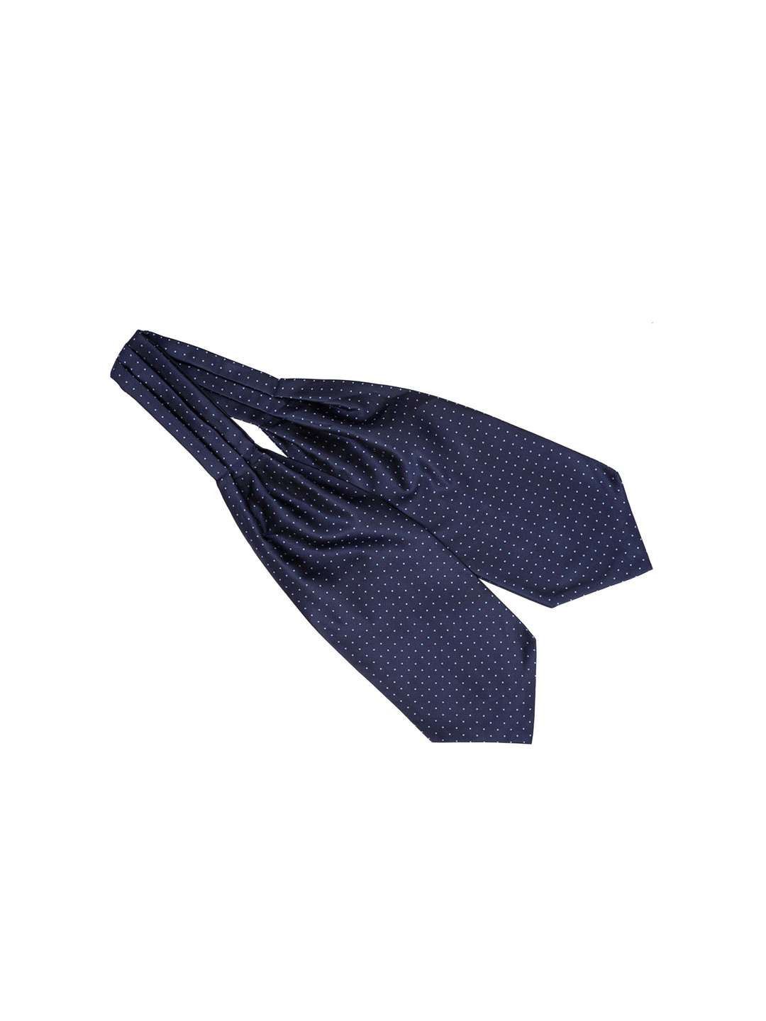 The Tie Hub Men Navy Blue Woven Design Printed Cravat Tie