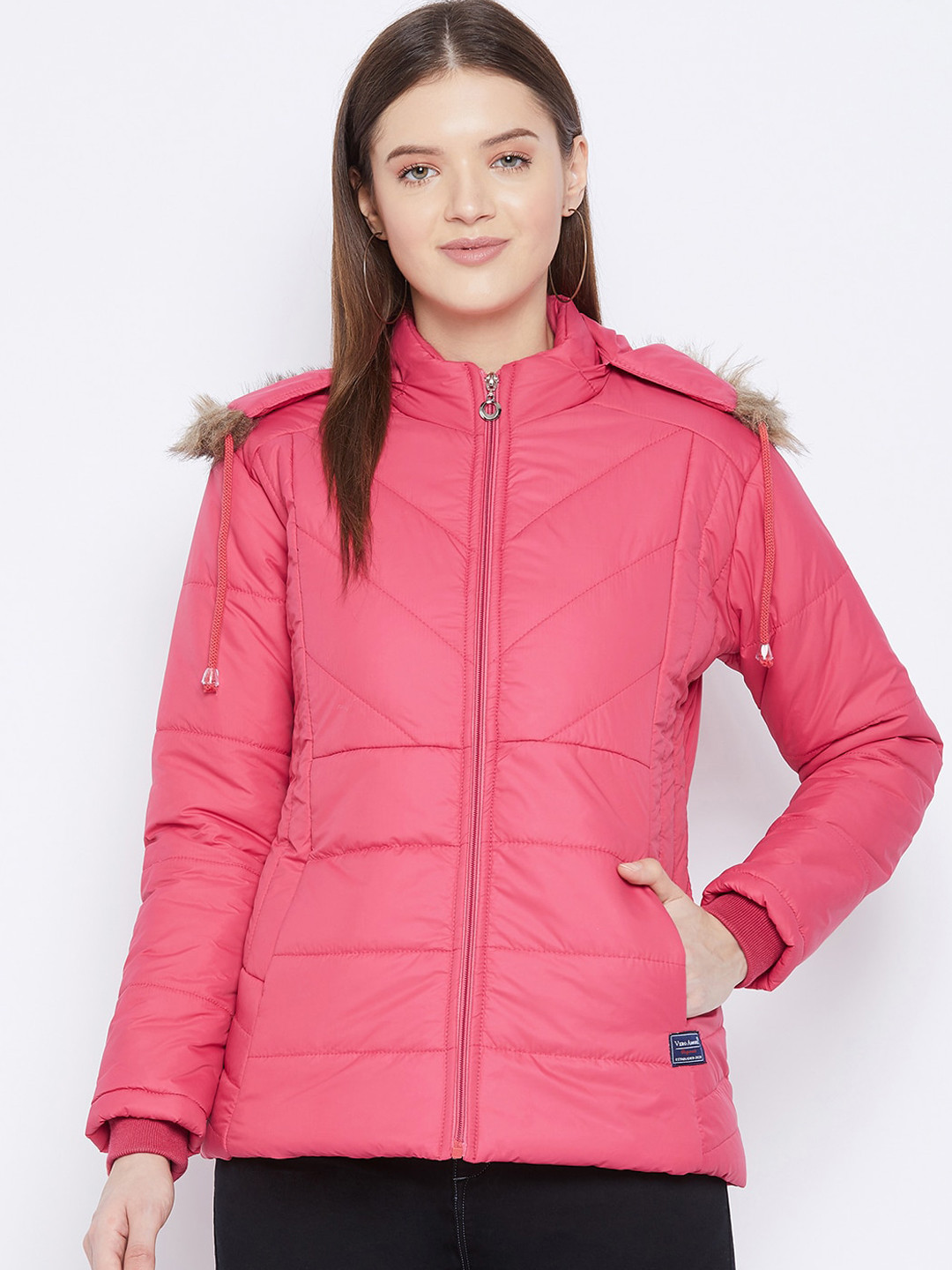 VERO AMORE Women Pink Insulator Padded Jacket