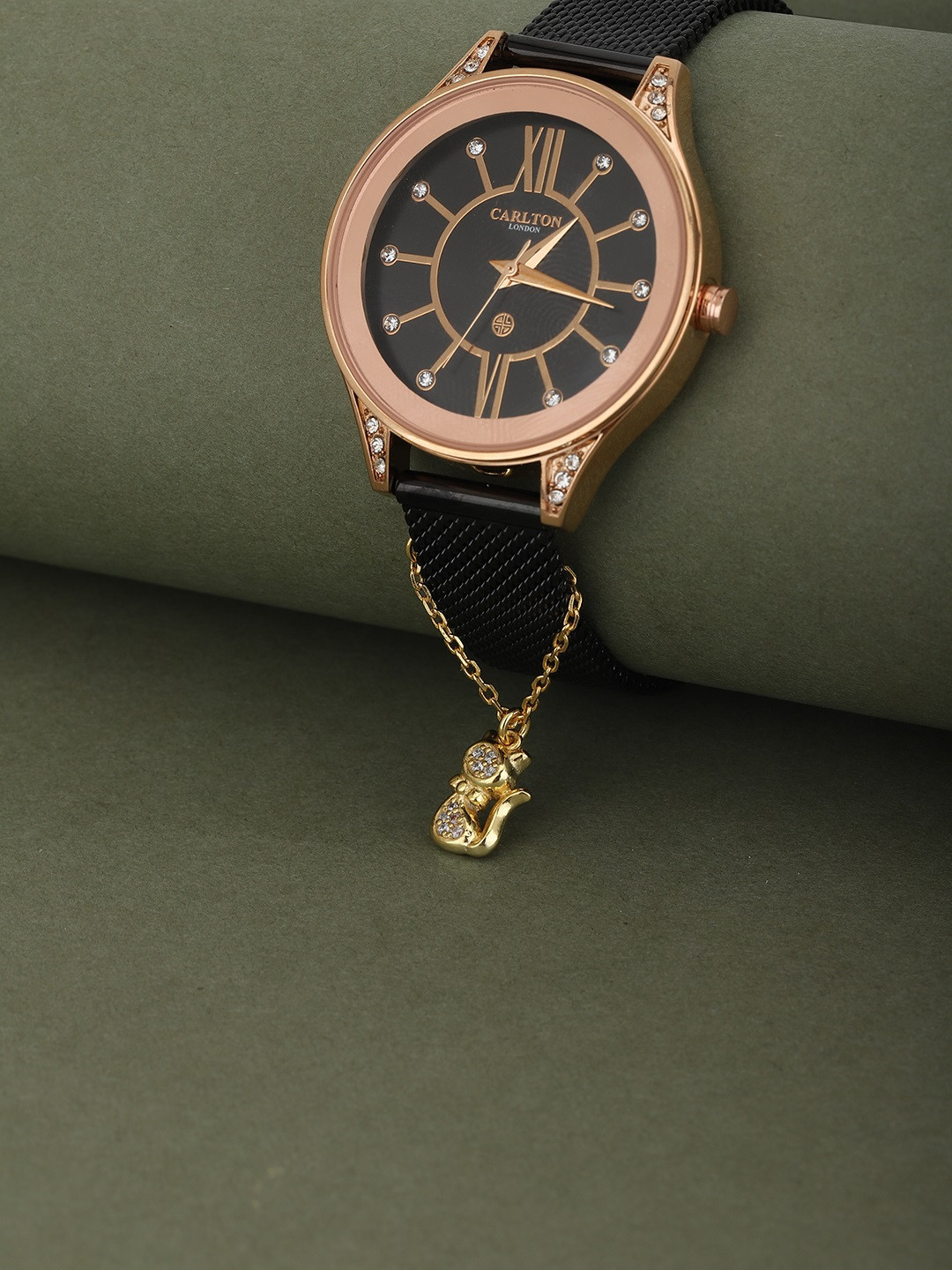 Carlton London Women Gold-Toned Watch Charm