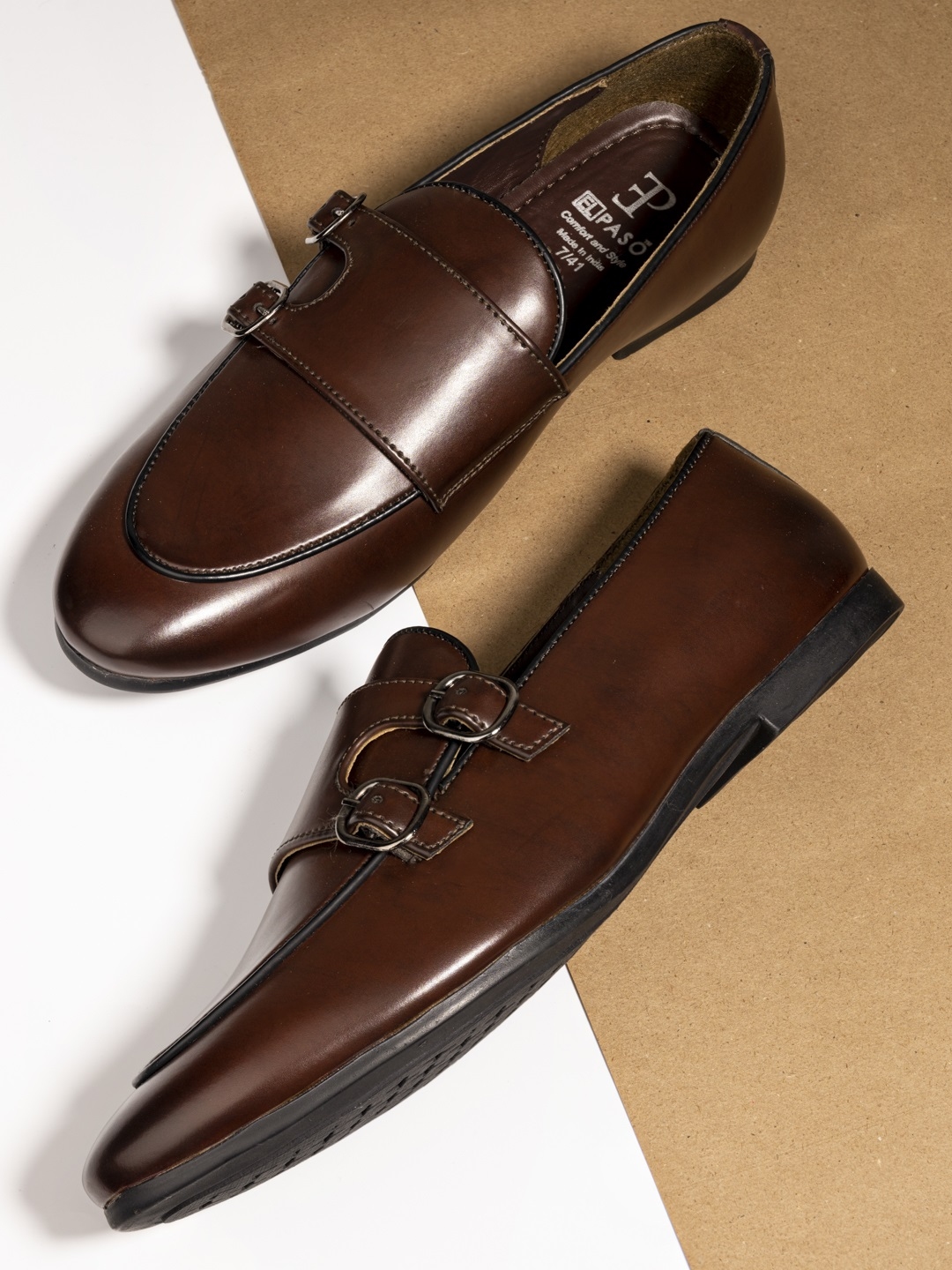 Buy El Paso Men Brown Solid Formal Loafers - Formal Shoes for |