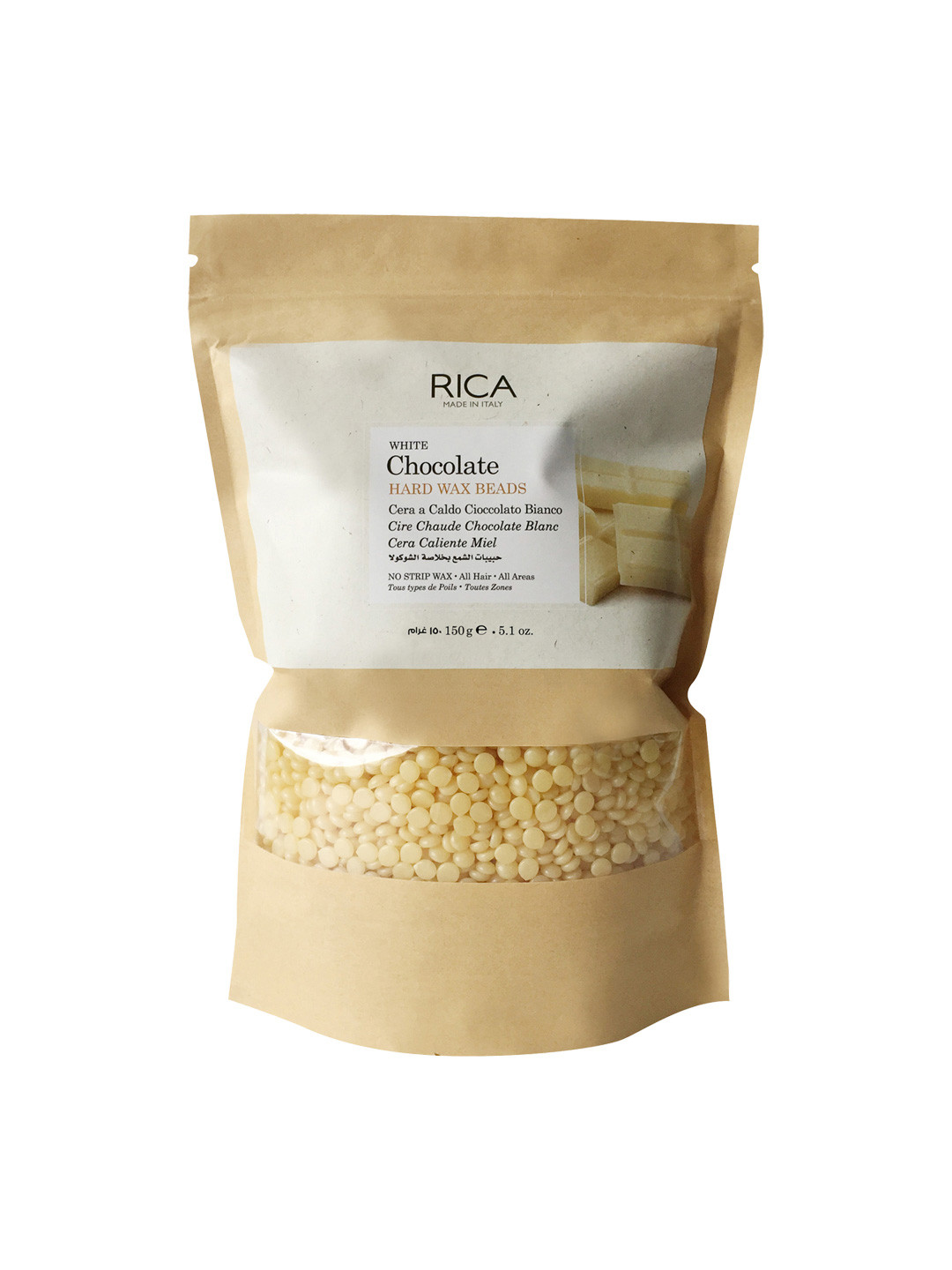 RICA Beige Chocolate Hard Wax Beads - 150 gm