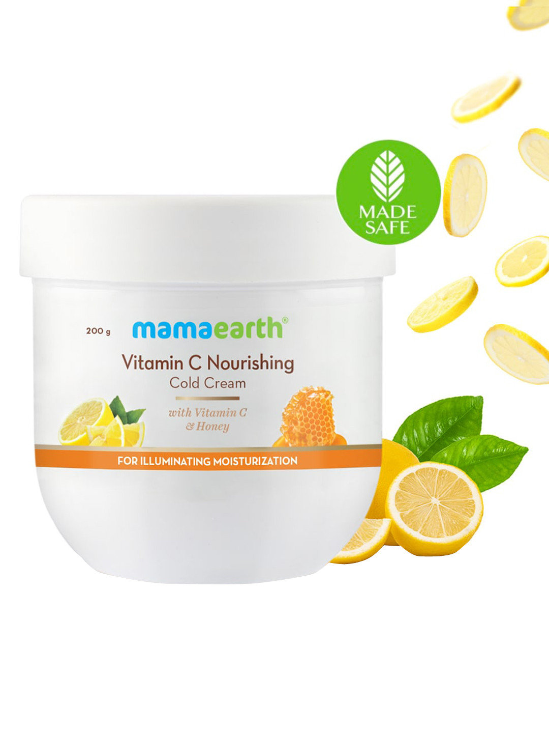 Mamaearth Vit.C Nourishing Cold Cream for Face & Body For Illuminating Moisturization 200g
