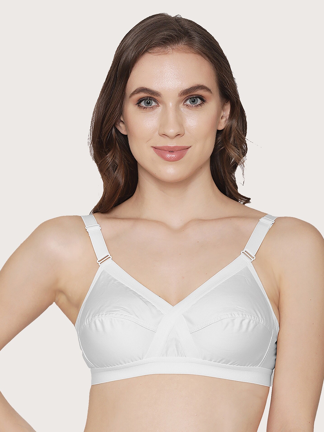 Kalyani White T shirt Bra 5010 WHITE 32 B