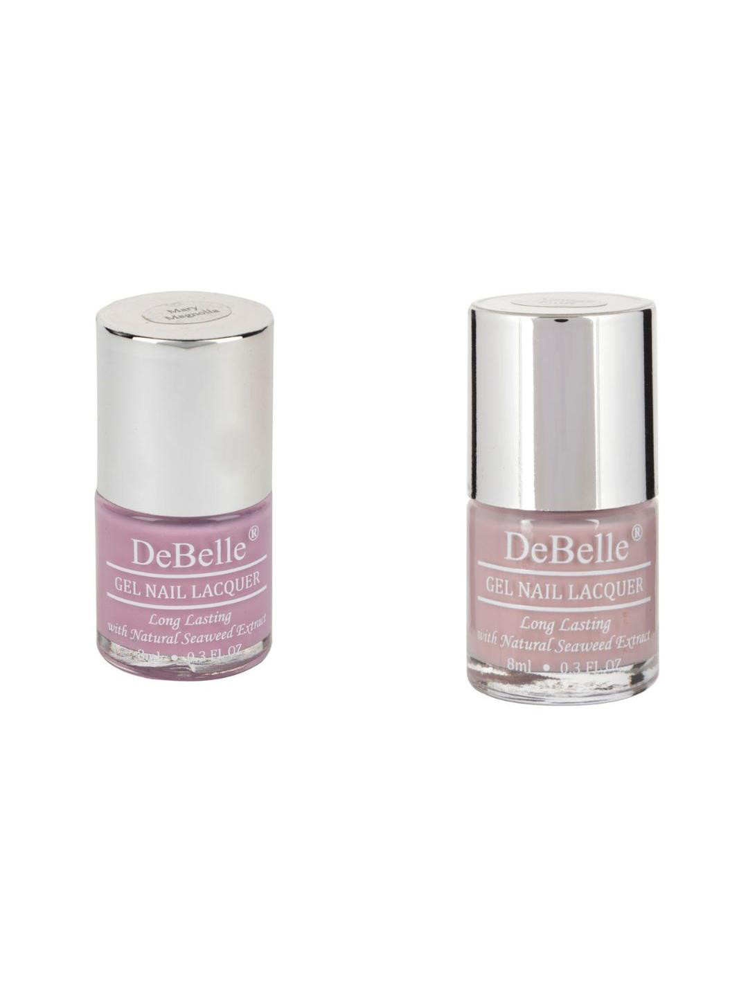 DeBelle Pack of 2 Gel Nail Polish - Mary Magnolia & Vintage Frost -8ml Each