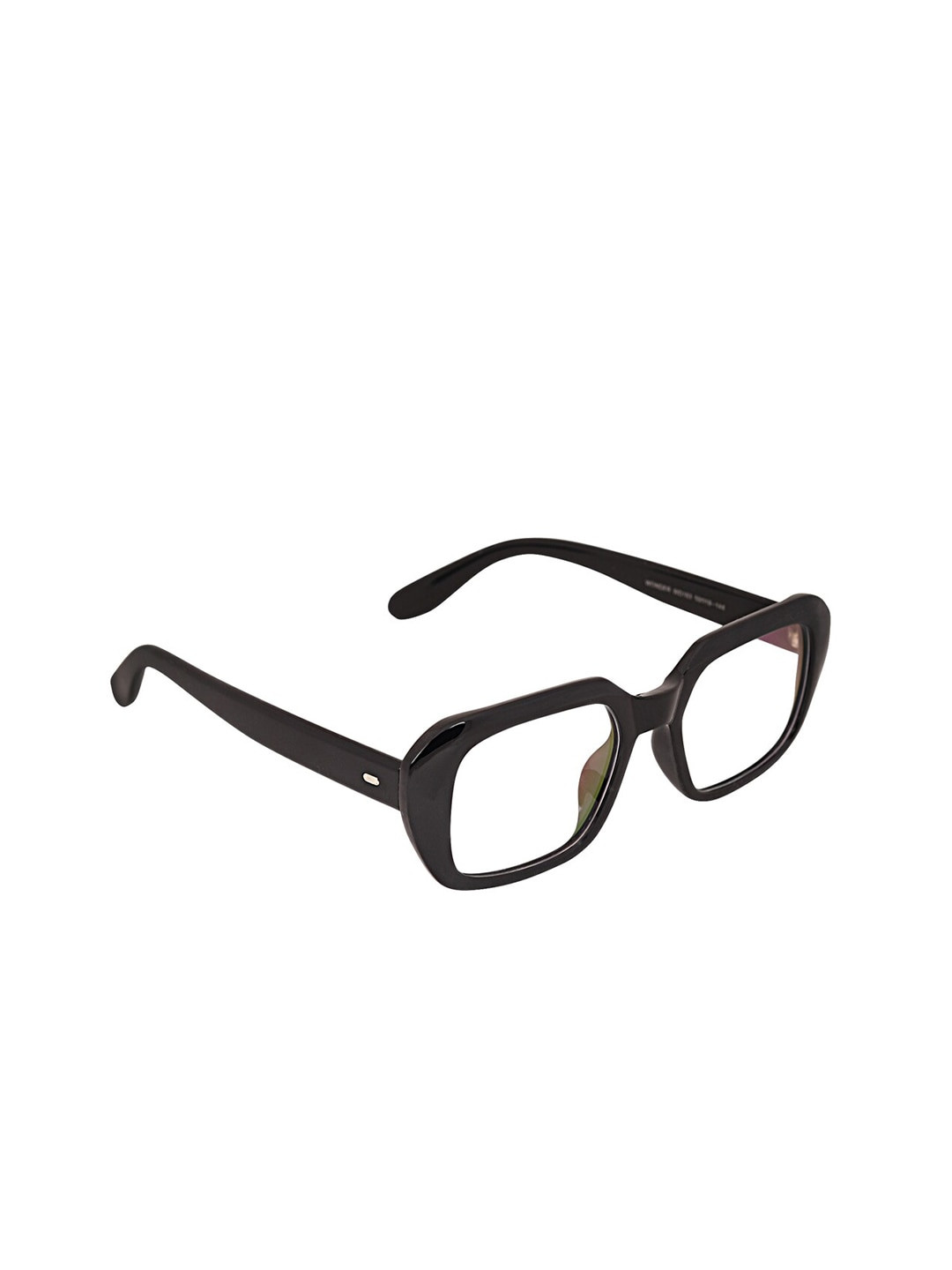 Peter Jones Eyewear Unisex Black Full Rim Square Frames Computer Glasses