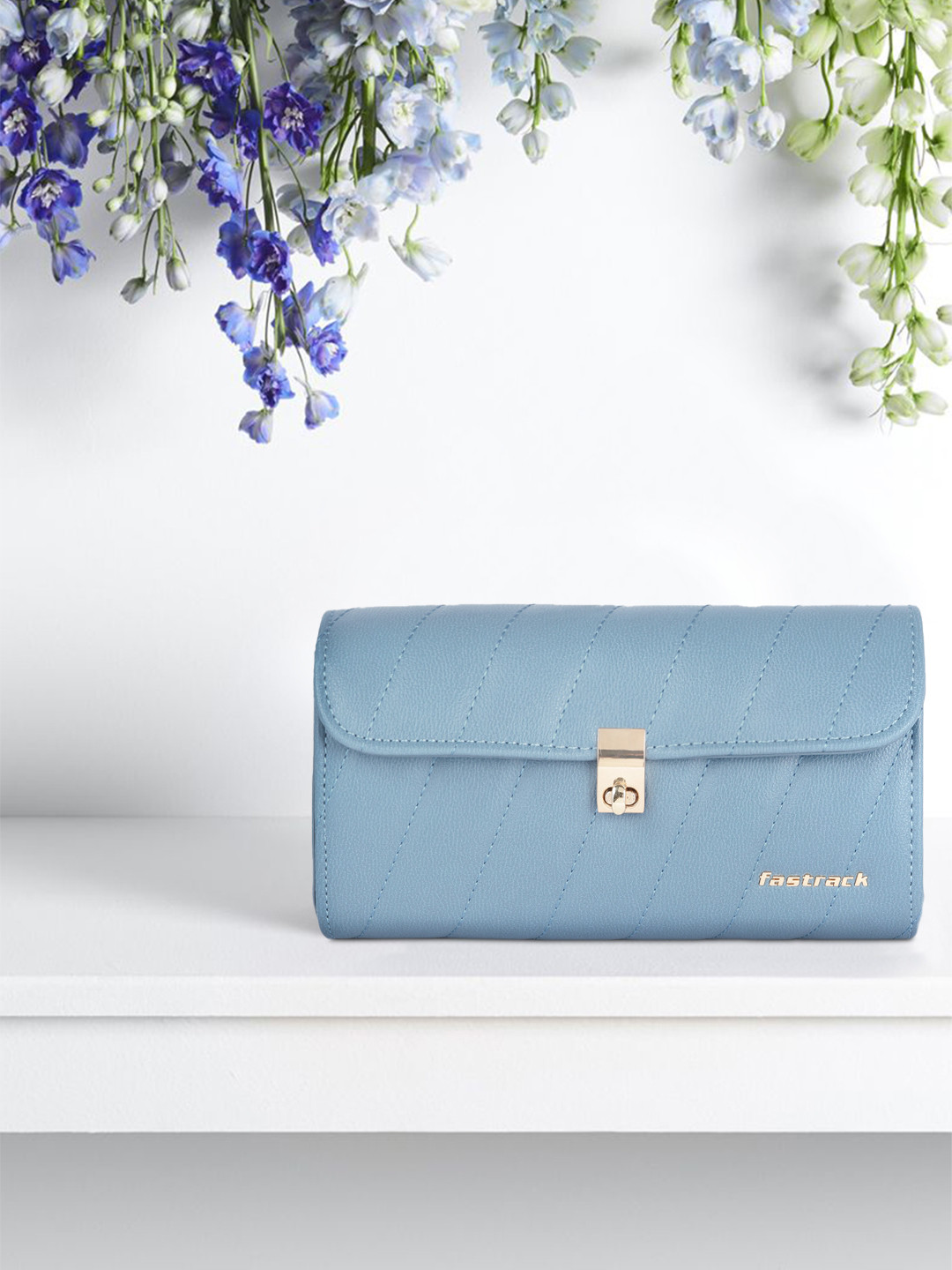 Fastrack Blue Solid Sling Bag