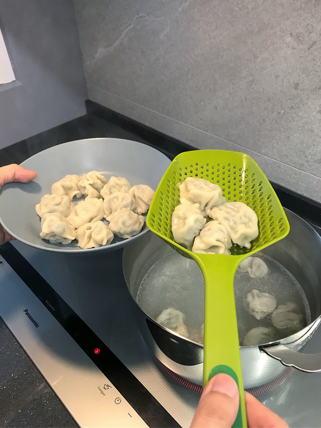 Joseph Joseph Green Solid Scoop Strainer