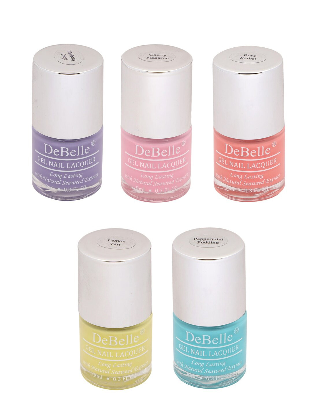 DeBelle Set of 4 Candy Pastels Gel Nail Polish - 8ml each