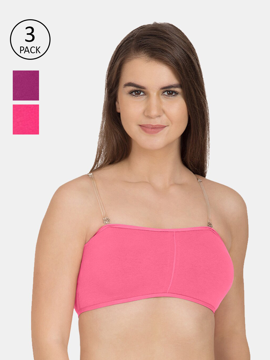 Tweens Pack Of 3 Cotton Tube Bra
