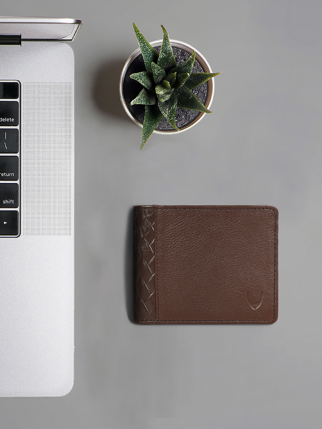 Hidesign Men Brown Solid Leather Two Fold Wallet