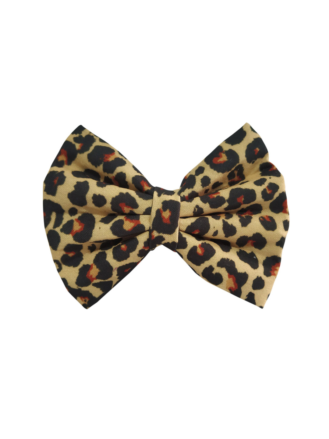 ONE on ONE Women Beige & Black Leopard Print Alligator Hair Clip